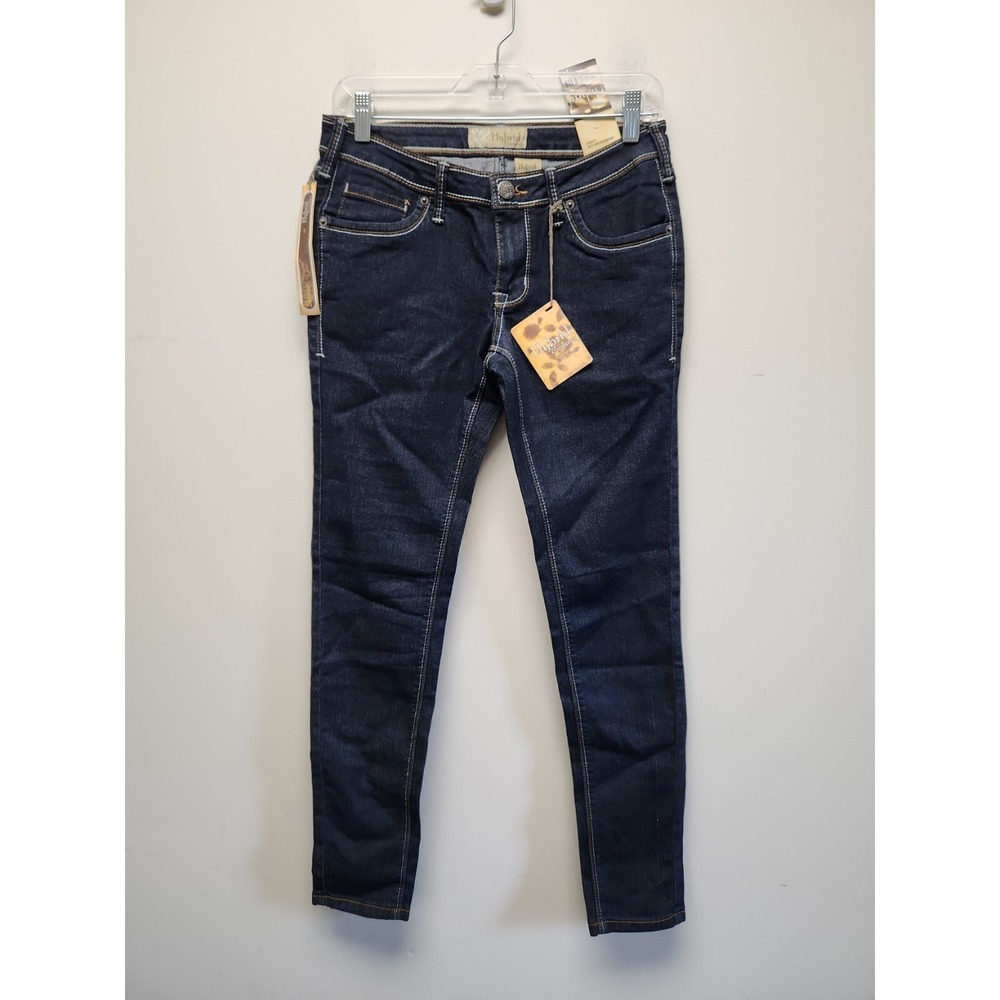 Hybrid & Company Super Stretch Women Junior Size 7 Skinny Blue‎ Jeans New